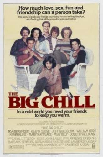 Big Chill, The movie poster Sign 8in x 12in