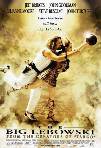 The Big Lebowski movie poster Sign 8in x 12in