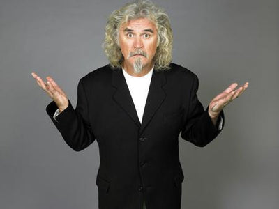 Billy Connolly Shrugging Pose poster tin Metal Print Wall Art