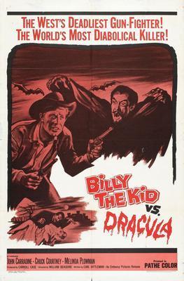 Billy The Kid Vs Dracula movie poster Sign 8in x 12in