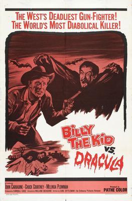 Billy The Kid Vs Dracula movie poster Sign 8in x 12in