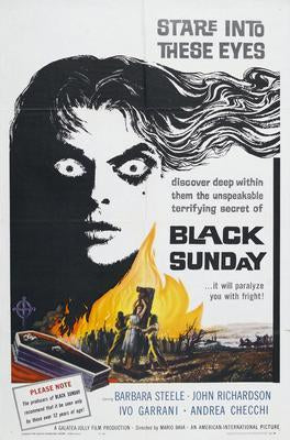 Black Sunday movie poster Sign 8in x 12in