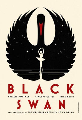 Black Swan Metal Movie Poster 8in x 12in The Poster Depot