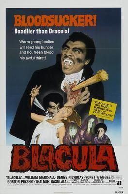 Blacula movie poster Sign 8in x 12in