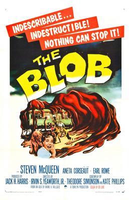 The Blob movie poster Sign 8in x 12in