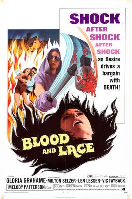 Blood And Lace Metal Movie Poster 8in x 12in