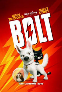 Bolt movie poster Sign 8in x 12in