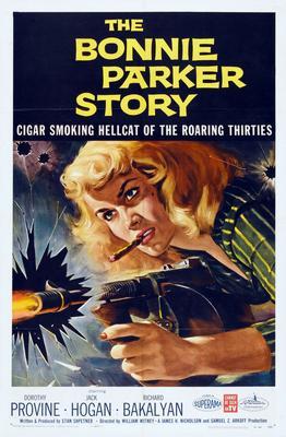 Bonnie Parker Story Metal Movie Poster 8in x 12in