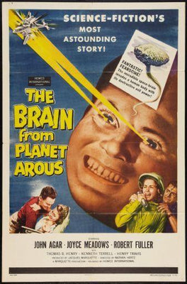 The Brain From Planet Arous movie poster Metal Print 8in x 12in
