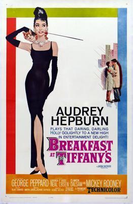 Breakfast At Tiffanys movie poster Metal Print 8in x 12in