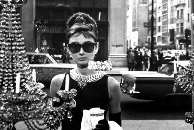 Breakfast At Tiffanys movie poster Metal Print 8in x 12in