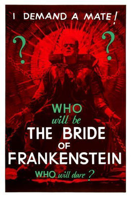 Bride Of Frankenstein movie poster Metal Print 8in x 12in