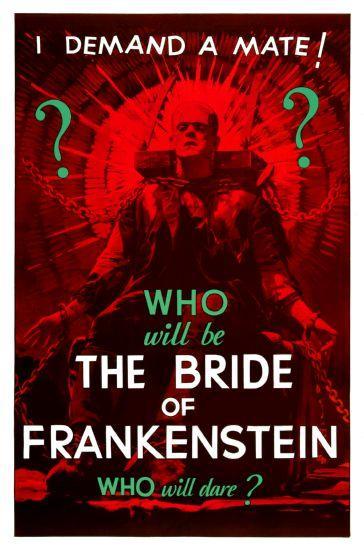 Bride Of Frankenstein movie poster Sign 8in x 12in