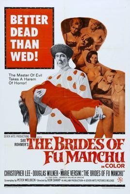 Brides Of Fu Manchu movie poster Metal Print 8in x 12in