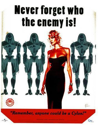 Battlestar Galactica Bsg Anyone Could Be A Cylon Metal Print 8in x 12in