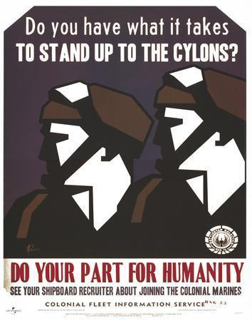 Battlestar Galactica Bsg Propaganda Do Your Part poster tin sign Wall Art