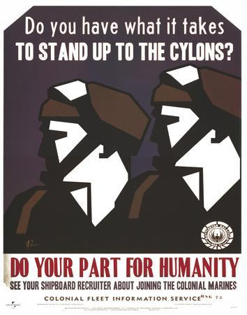 Battlestar Galactica Bsg Propaganda Do Your Part Photo Sign 8in x 12in