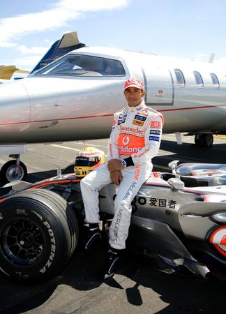 Lewis Hamilton Poster Car Jet 