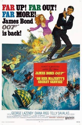 On Her Majestys Secret Service poster James Bond 16x24