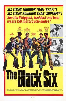 Black Six movie poster Sign 8in x 12in