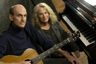 Carole King James Taylor Metal Print 8in x 12in