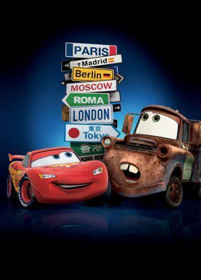 Cars 2 Metal Print 8in x 12in