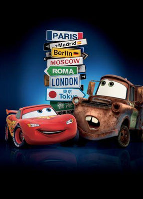 Cars 2 Metal Print 8in x 12in