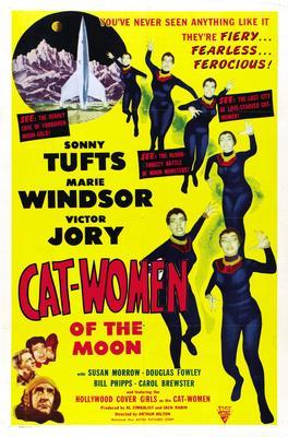 Catwomen Of The Moon Metal Movie Poster 8in x 12in