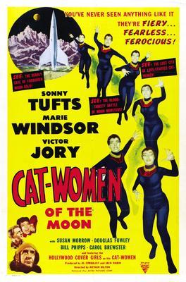 Catwomen Of The Moon movie poster Sign 8in x 12in