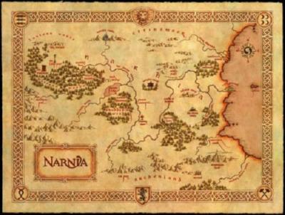 Narnia Map Photo Sign 8in x 12in