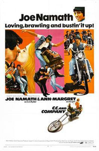 Cc And Company Joe Namath movie poster Sign 8in x 12in