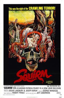 Squirm movie poster Sign 8in x 12in