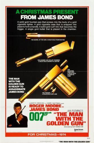 Man With The Golden Gun movie poster Sign 8in x 12in