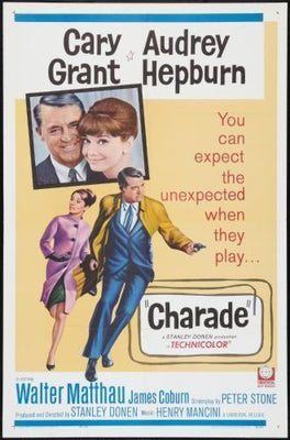 Charade movie poster Sign 8in x 12in