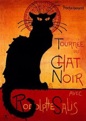 Chat Noir Metal Poster Print 8in x 12in 12"x16" The Poster Depot