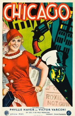 Chicago 1927 Art Metal Print 8in x 12in