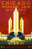 Chicago Worlds Fair Art poster tin sign Wall Art