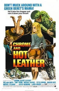 Chrome And Hot Leather movie poster Sign 8in x 12in