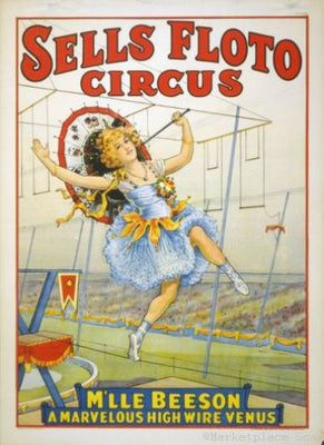Circus Poster 11x17 vintage look The Poster Depot