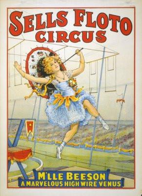 Circus Metal Poster Print 8in x 12in 12"x16" The Poster Depot