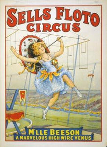 Circus poster tin sign Wall Art