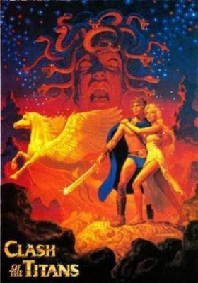 Clash Of The Titans Art Metal Movie Poster 8in x 12in