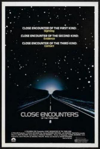 Close Encounters Of The Third Kind movie poster Sign 8in x 12in