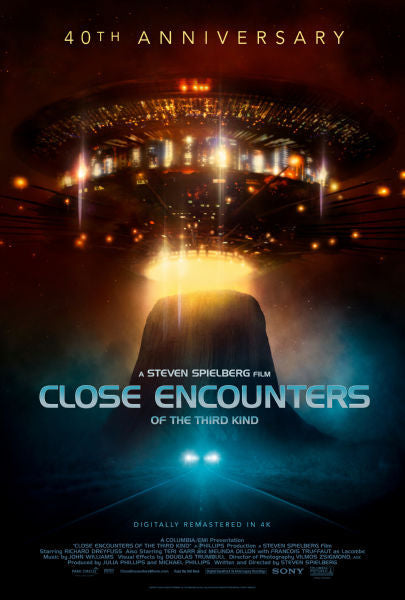 Movie Posters, close encounters of the third kind 40th anniversary