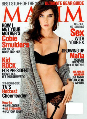 Cobie Smulders Maxim Cover Metal Print 8in x 12in