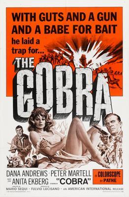 Cobra Dana Andrews Metal Movie Poster 8in x 12in