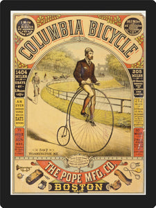 Other Subjects Posters, columbia bicycle ad replica art