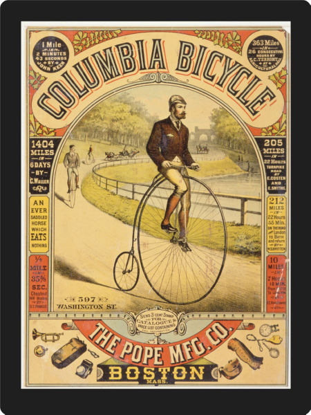 Columbia Bicycle Ad Replica Art 11x17 poster for sale cheap United States USA
