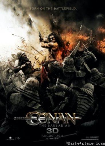 Conan The Barbarian 2011 Metal Movie Poster 8in x 12in
