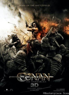 Conan The Barbarian 2011 Metal Movie Poster 8in x 12in